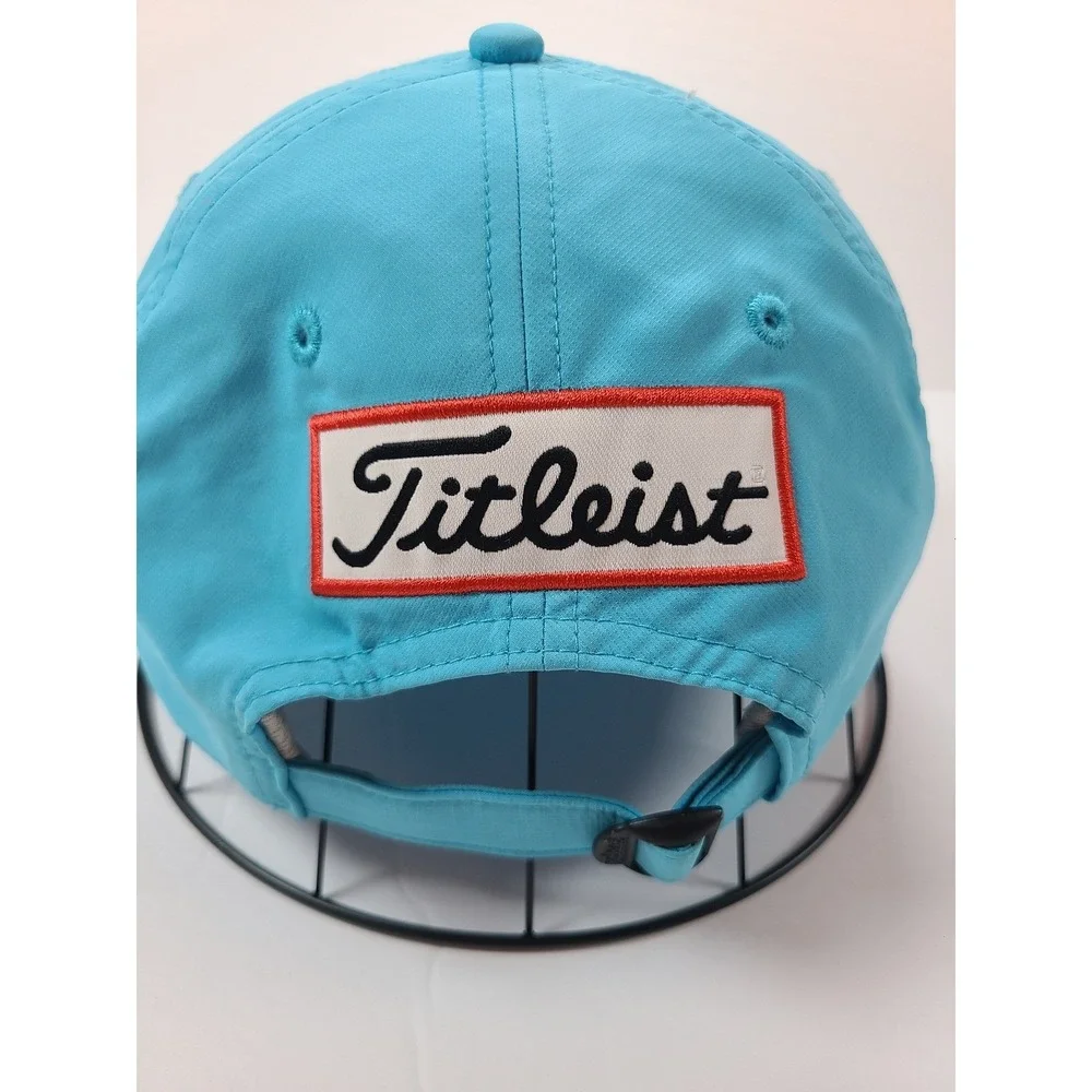 Titleist Pro‎ V1 Golf Cap Hat Blue White FJ Logo Adjustable Strap
